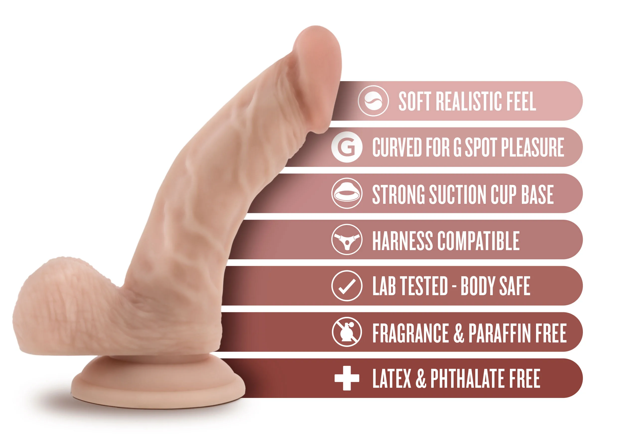 Dr. Skin - Dr. Stephen - 6.5 Inch Dildo With Balls - Beige Dildos Blush