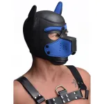 Spike Neoprene Puppy Hood - Blue BDSM & Kink XR Brands