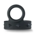 Performance - Vs6 - Silicone Cock & Ball Strap - Black Cockrings | Adjustable Blush
