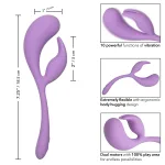 Elle Liquid Silicone Dual Flicker Vibrators CalExotics