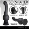 Sex Shaker Shaking Silicone Stimulator - Black Anal Play XR Brands