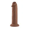 7 Inch Girthy Vibrating Dong - Dark Vibrators Evolved Novelties