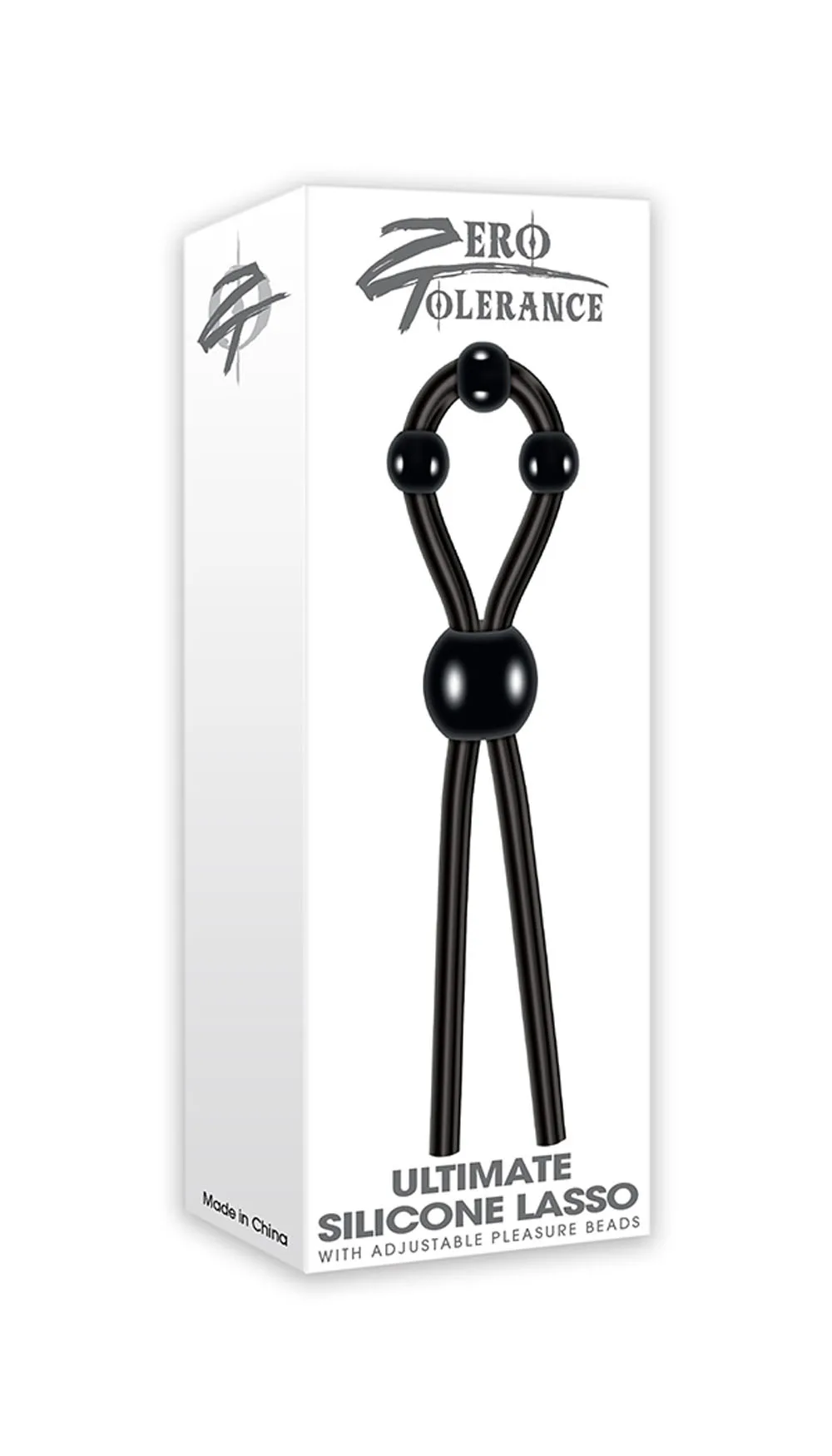 Ultimate Silicone Lasso - Black Cockrings | Adjustable Evolved Novelties
