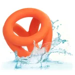Alpha Liquid Silicone Tri-Ring - Orange Orange Enhancers CalExotics