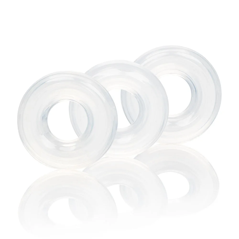Set of 3 Silicone Stacker Rings Lubes & Essentials CalExotics