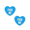 Fuck Me Blue Candy Heart Pasties Accessories Neva Nude