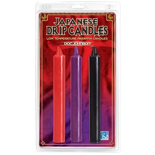 Japanese Drip Candles Set of 3 - Assorted Colors Candles | Dripping Doc Johnson