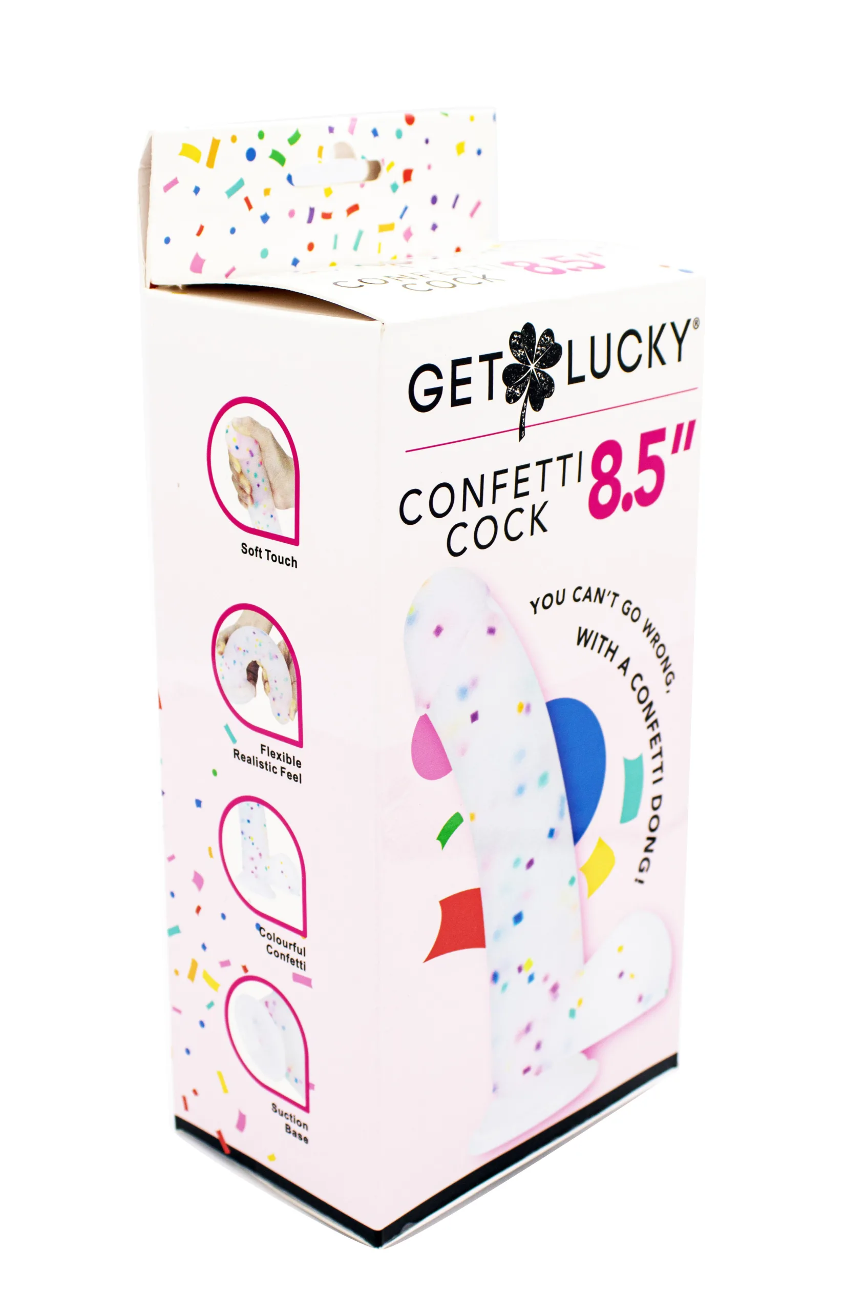 Get Lucky Confetti Cock - 8.5 Inch Anal Play Voodoo Toys