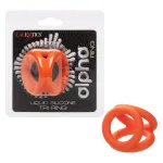 Alpha Liquid Silicone Tri-Ring - Orange Orange Enhancers CalExotics