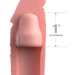 Fantasy X-Tensions Elite 7 Inch Sleeve With 1 Inch Plug - Light Enhancers Pipedream