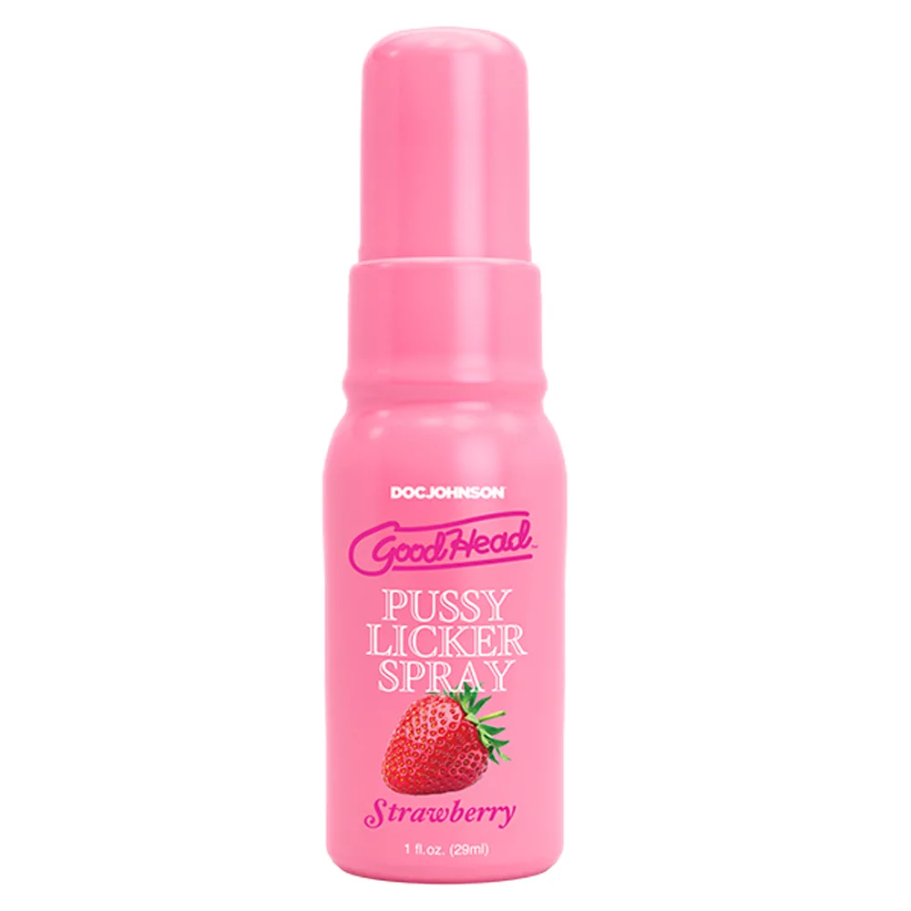 Goodhead Pussy Licker Spray Strawberry 1 Fl Oz Festival & Rave Doc Johnson
