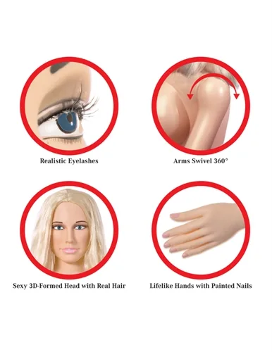 Pipedream Extreme Dollz Hannah Harper Life Size Love Doll Strokers & Pumps Pipedream