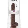 King Cock 14 Inch Cock With Balls - Brown Dildos Pipedream