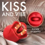 Sweet Kiss Kissing & Vibrating Clitoral Stimulator - Red Vibrators XR Brands