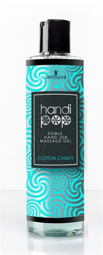 Handipop Edible Handjob Massage Gel - Cotton Candy - 4.2 Fl. Oz. Lubes & Essentials Sensuva