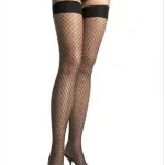 Spandex Industrial Net Thigh Highs - Black Hosiery & Garters Leg Avenue