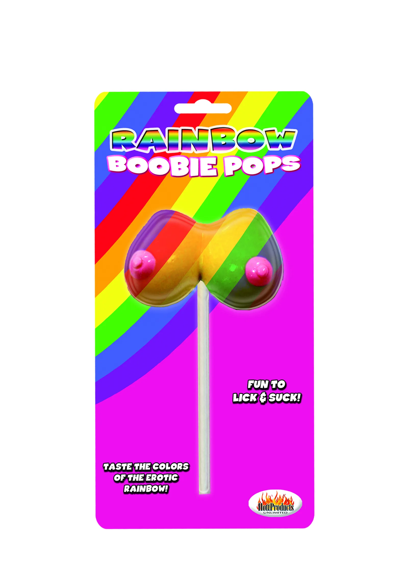 Rainbow Boobie Pops - 1.48 Oz. Novelty Hott Products