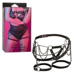 Euphoria Collection Plus Size Thigh Harness With Chains - Black Harnesses & Strap-Ons | Harness Only CalExotics