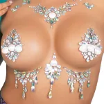 Siren Adhesive Body Jewels Sticker - Clear Costumes Leg Avenue