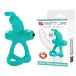 Passionate Figgy Penis Ring - Turquoise Vibrators Pretty Love