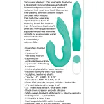 Strapless Seashell - Teal Vibrators Evolved Novelties