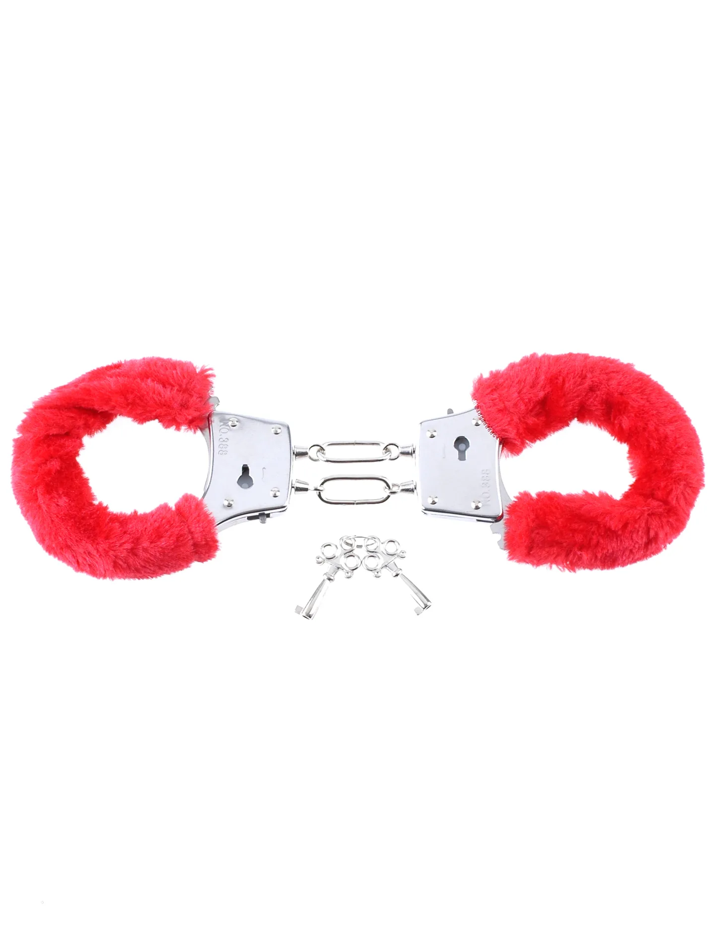 Fetish Fantasy Series Beginner's Furry Cuffs - Red - Image 3