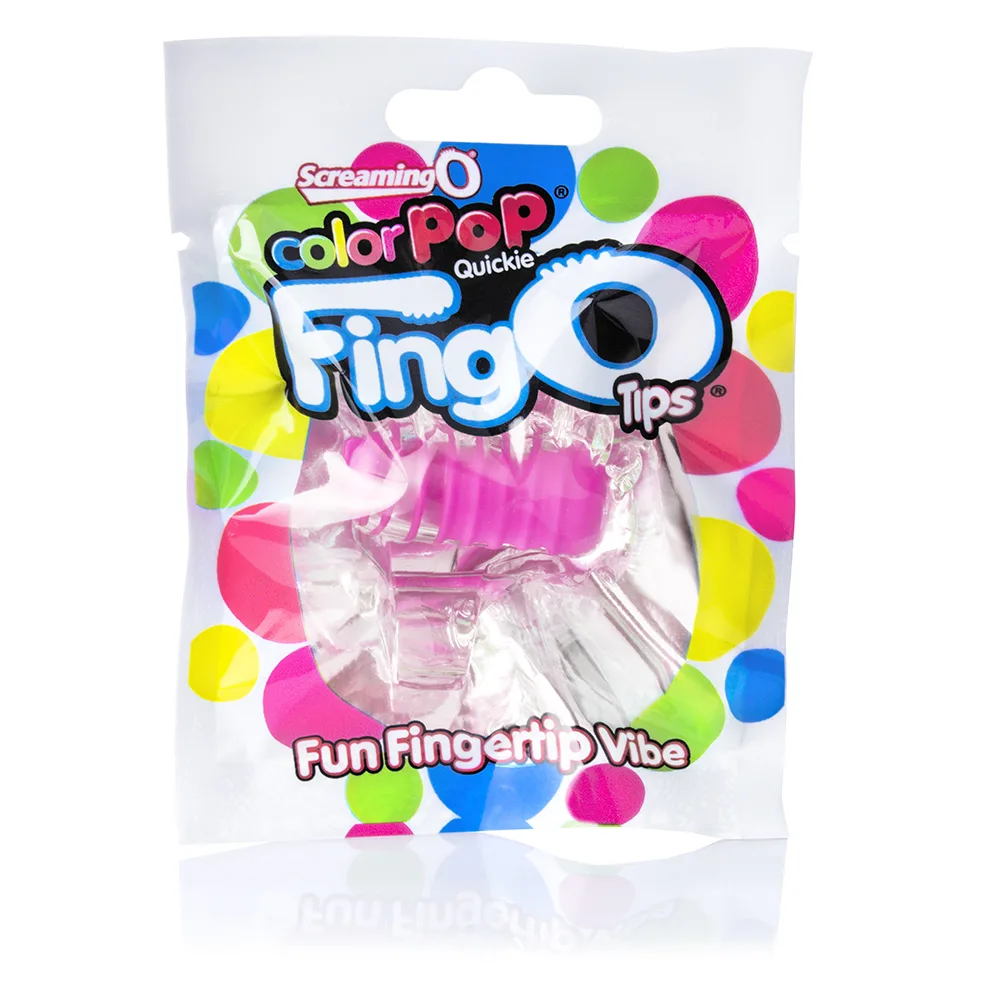 Fingo Tips - Each - Pink Vibrators Screaming O