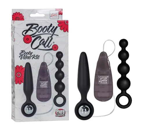 Booty Call Booty Vibro Kits - Black Anal Play CalExotics