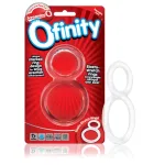 Ofinity Double Ring - Clear Cockrings | Cockrings W/Dual Straps Screaming O