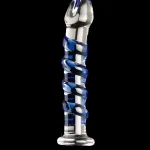 Icicles No. 5 - Clear / Blue Vibrators Pipedream