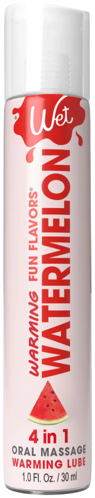 Wet Warming Fun Flavors - Watermelon - 4 in 1 Lubricant 1 Oz Lubes & Essentials Wet