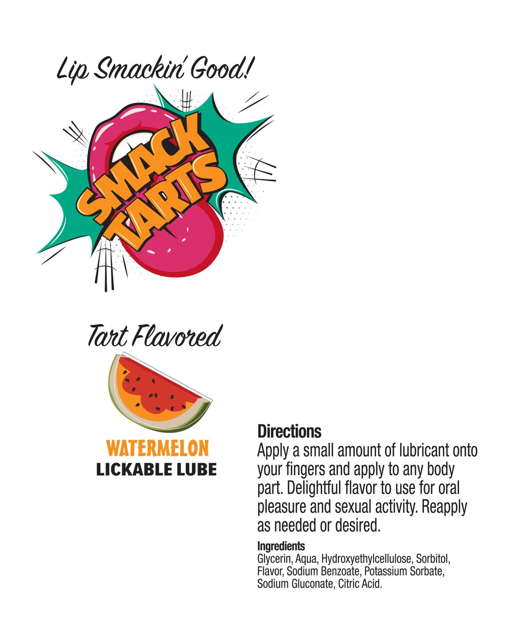 Smack Tarts 2oz Lickable Flavored Lubricant - Watermelon Lubes & Essentials Little Genie
