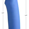 Squeezable Thick Phallic Dildo - Blue Dildos XR Brands