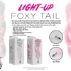 Foxy Tail - Light Up Faux Fur Butt Plug - Pink Plug - Pink Anal Play Hott Products