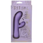 Ritual - Aura - Rechargeable Silicone Rabbit Vibe - Lilac Vibrators Doc Johnson