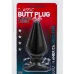 Classic Butt Plug Smooth - Large - Black Anal Play Doc Johnson