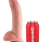 King Cock 9-Inch Cock With Balls - Flesh Dildos Pipedream