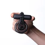Jagger Vibrating Erection Enhancer Ring - Black Couples & C-Rings Maia Toys