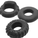 Bonemark 3-Pack Boner Cockring Kit - Black BDSM & Kink Oxballs