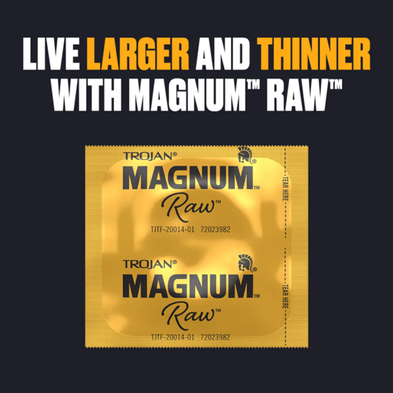Trojan Magnum Raw 3 Ct Condoms Lubes & Essentials Paradise Marketing