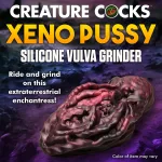 Xeno Pussy Vulva Silicone Grinder - Red/black Vibrators XR Brands