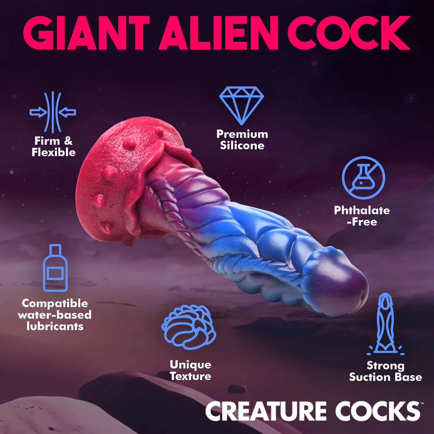 Intruder Alien Silicone Dildo Dildos XR Brands