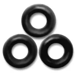 Fat Willy 3-Pack Jumbo C-Rings - Black Smoking Oxballs