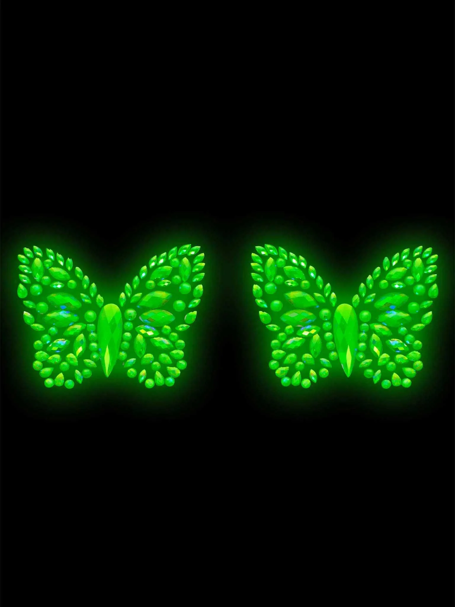 Chrysalis Sticker Nipple Pasties - Glow in the Dark Festival & Rave Leg Avenue