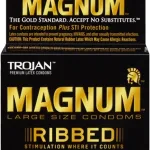 Trojan Magnum Ribbed - 3 Pack Lubes & Essentials Paradise Marketing