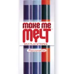 The 9's Make Me Melt Sensual Warm Drip Candles 3pk Stripes Passionettes Bath & Body | Candles Icon Brands