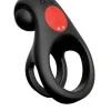 Red Dot Vibrating Cock Ring V2 With Remote - Black/red Couples & C-Rings Icon Brands