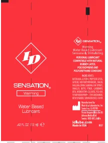 ID Sensation - 72 Piece Jar - 12 ml Tubes Lubes & Essentials I.D. Lubricants