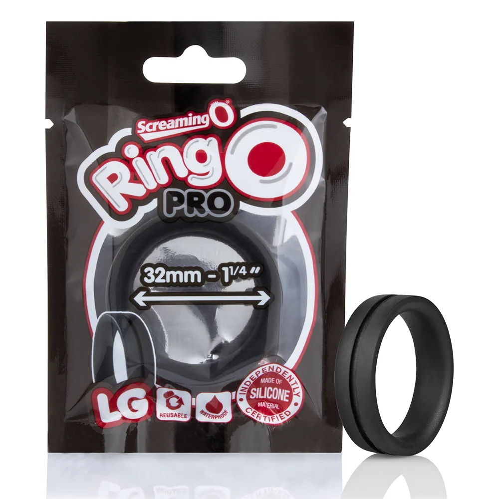 Ringo Pro Lg - Black - Each Cockrings Screaming O