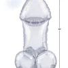 Glitterati Disco Penis 3 Foot Mylar Balloon Novelty Little Genie
